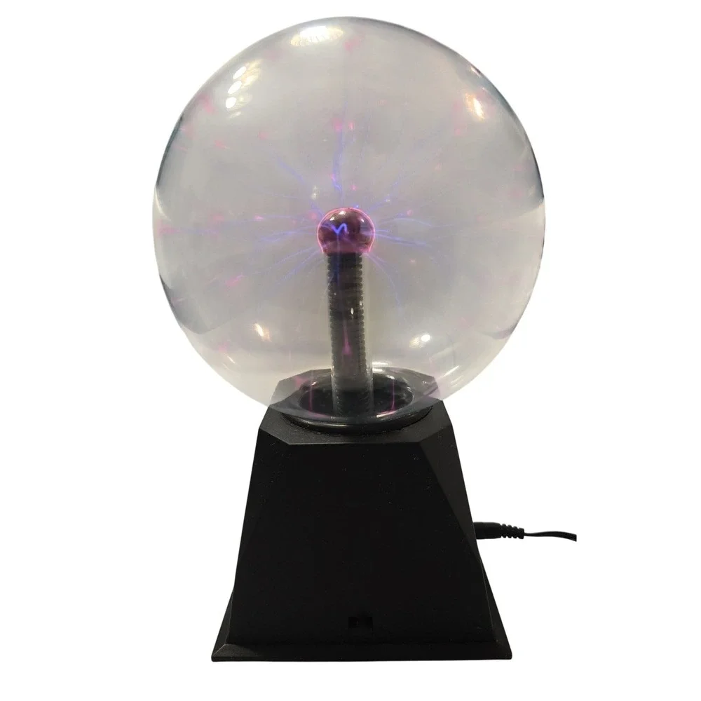 Vintage Style Plasma Ball Lamp Touch and Sound Reactive Lightning Globe Light